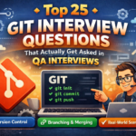Top 25 Git Interview Questions for QA Engineers with real examples and commands