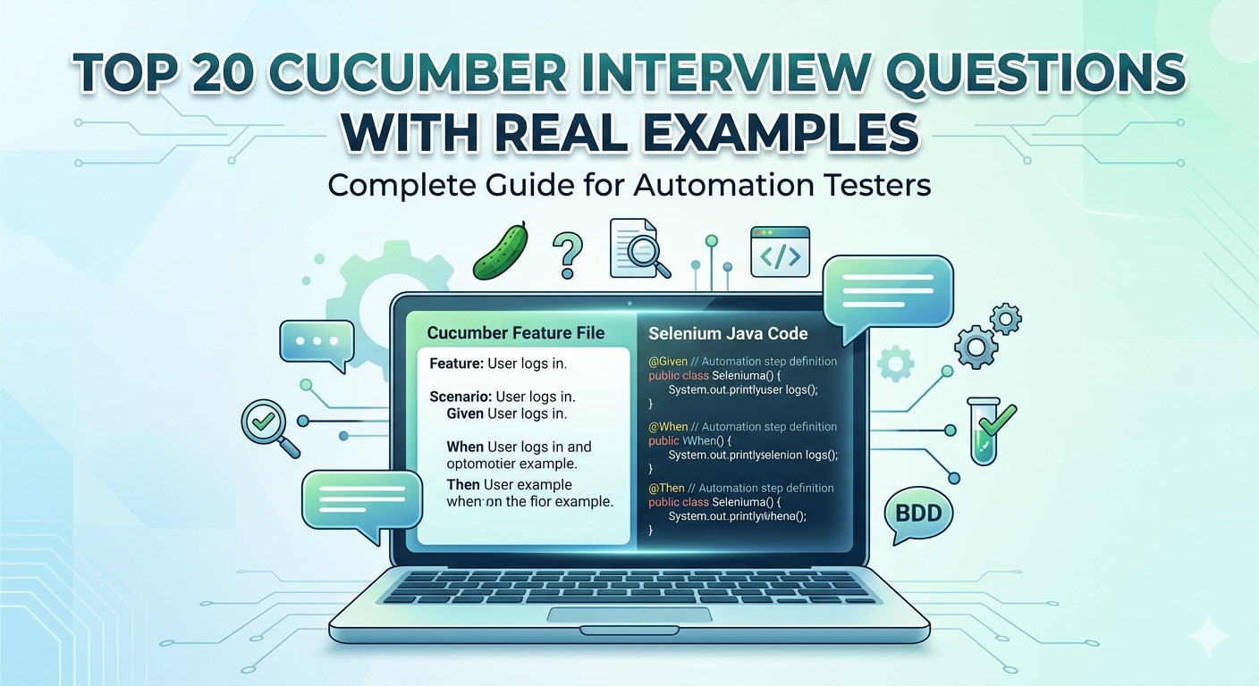 Cucumber interview questions guide for automation testers